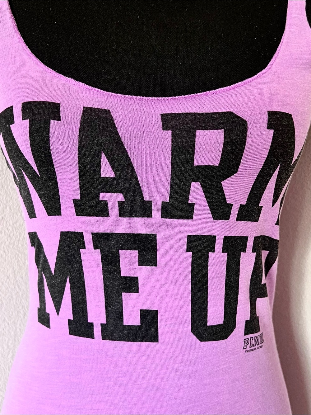 RARE EXC • VS PINK “Warm Me Up” Tank & Sequin Heart Shorts Sleep Set • - Picture 3 of 15